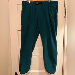Landsend teal Fleece Jogger Pants